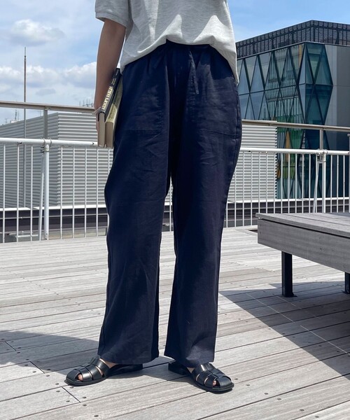 GEVACO(ゲバコ)の「【GEVACO/ゲバコ】コットンリネンイージーパンツ(その他パンツ・レディース・ブラック/ベージュ系その他3/グリーン/レッド/ネイビー・36/38)」の14枚目の写真