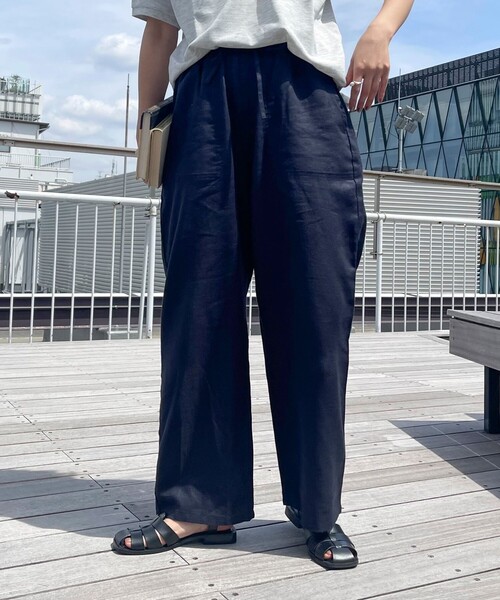GEVACO(ゲバコ)の「【GEVACO/ゲバコ】コットンリネンイージーパンツ(その他パンツ・レディース・ブラック/ベージュ系その他3/グリーン/レッド/ネイビー・36/38)」の15枚目の写真