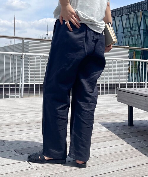 GEVACO(ゲバコ)の「【GEVACO/ゲバコ】コットンリネンイージーパンツ(その他パンツ・レディース・ブラック/ベージュ系その他3/グリーン/レッド/ネイビー・36/38)」の18枚目の写真