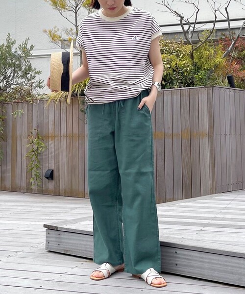 GEVACO(ゲバコ)の「【GEVACO/ゲバコ】コットンリネンイージーパンツ(その他パンツ・レディース・ブラック/ベージュ系その他3/グリーン/レッド/ネイビー・36/38)」の19枚目の写真