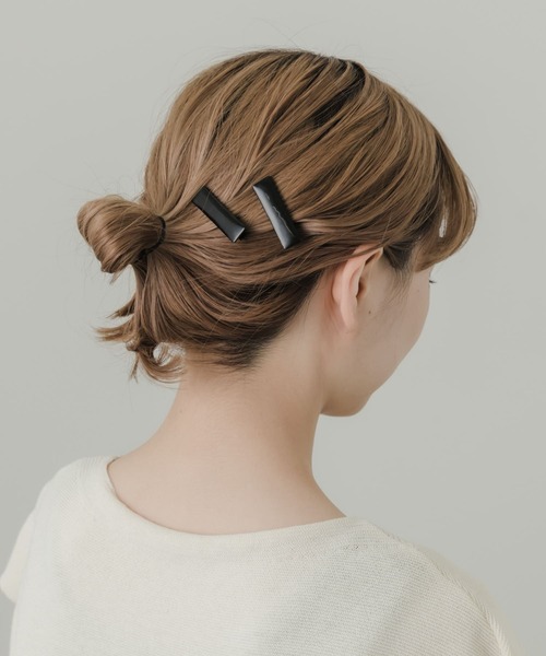 SMELLY(スメリー)の「スクエア2セットピン(ヘアピン・レディース・ブラック/シルバー・-)」の7枚目の写真