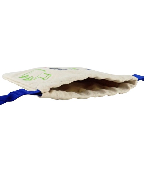 FLAPPER（フラッパー）の「コリアタウン刺繍巾着（ラッピングキット・レディース・アイボリー/ネイビー・FREE）」の6枚目の写真