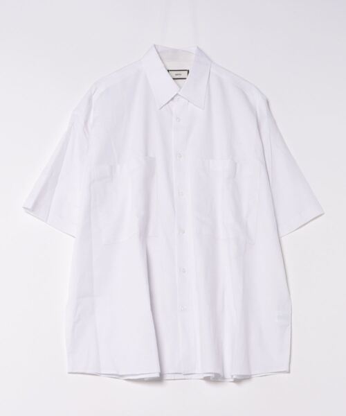 a.p.o.v.(エーピーオービー)の「a.p.o.v. ビッグポケットオーバーサイズ半袖ガーゼシャツ(シャツ/ブラウス・メンズ・ホワイト/ブラック・ONE SIZE)」の4枚目の写真
