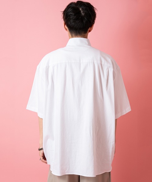 a.p.o.v.(エーピーオービー)の「a.p.o.v. ビッグポケットオーバーサイズ半袖ガーゼシャツ(シャツ/ブラウス・メンズ・ホワイト/ブラック・ONE SIZE)」の11枚目の写真