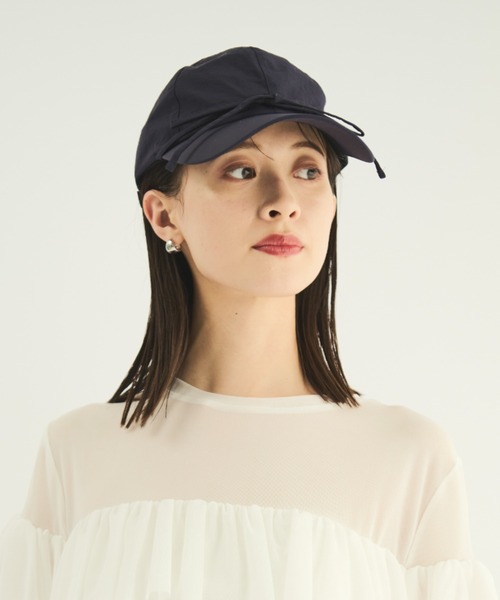 MERLOT（メルロー）の「フロントリボンキャップ（キャップ・レディース・ネイビー/ブラック・FREE）」の17枚目の写真