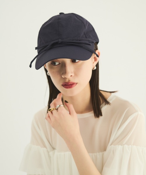 MERLOT（メルロー）の「フロントリボンキャップ（キャップ・レディース・ネイビー/ブラック・FREE）」の16枚目の写真