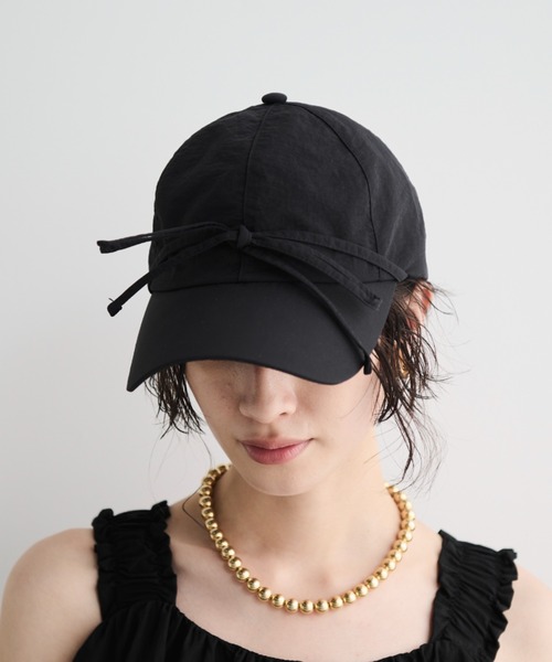 MERLOT（メルロー）の「フロントリボンキャップ（キャップ・レディース・ネイビー/ブラック・FREE）」の18枚目の写真