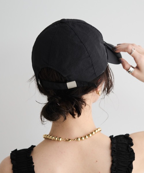 MERLOT（メルロー）の「フロントリボンキャップ（キャップ・レディース・ネイビー/ブラック・FREE）」の19枚目の写真