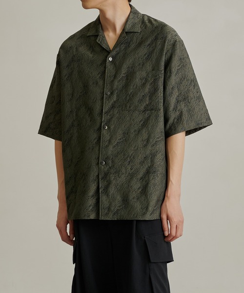 【美品】PUBLIC TOKYO プラスタージャガードシャツ / 半袖 PUBLIC TOKYO（パブリックトウキョウ）の「プラスタージャガード