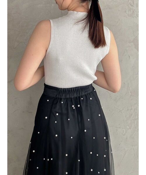 dazzlin(ダズリン)の「ランダムパーツチュールスカート(スカート・レディース・パープル/ブラック/アイボリー/グレー・MEDIUM/SMALL)」の15枚目の写真