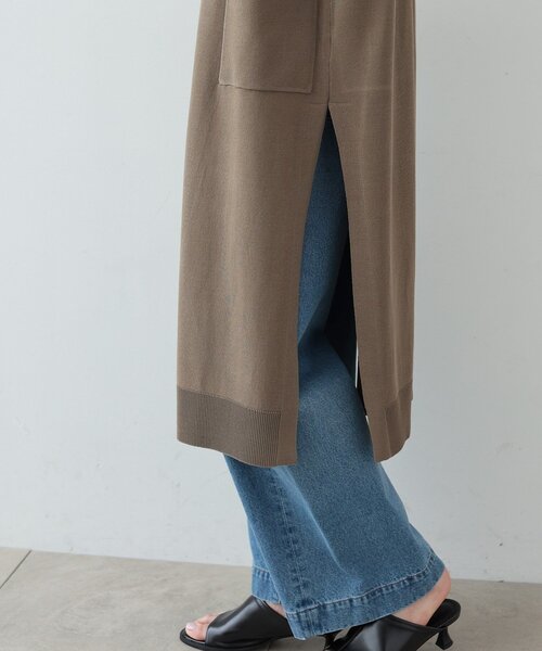 GALLEST(ギャレスト)の「◆ニットロングジレ(ベスト・レディース・ベージュ/ブラック/カーキ・38)」の11枚目の写真