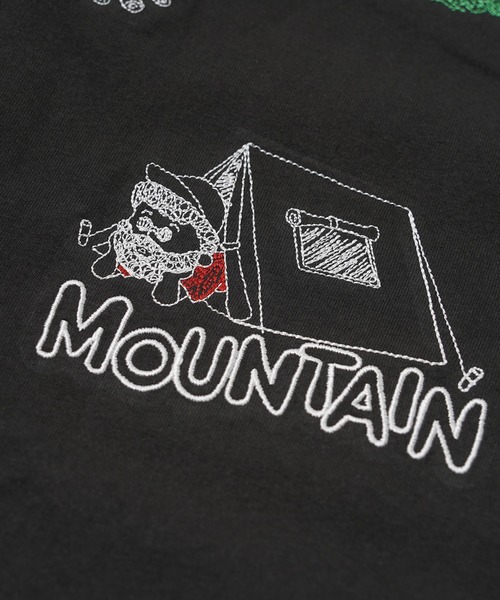 1111clothing(ワンフォークロージング)の「【unisex】イラスト 総刺繍 Tシャツ / 綿100% ルーズシルエット 半袖Tシャツ メンズ レディース(Tシャツ/カットソー・メンズ・マスタード/チャコール/ホワイト・M/L)」の21枚目の写真