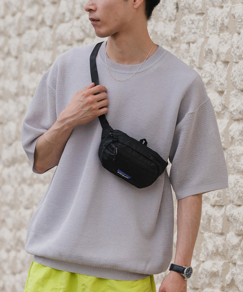 EDIFICE(エディフィス)の「ドライメッシュ リラックスフィット ニットTシャツ(ニット/セーター・メンズ・ブラック/ライトグレー/グリーン系その他/ブルー系その他・MEDIUM/LARGE)」の3枚目の写真