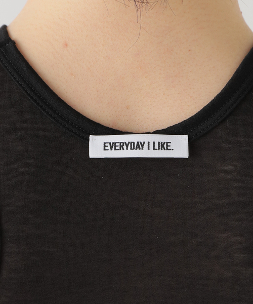 EDIT. FOR LULU(エディットフォールル)の「【EVERYDAY I LIKE.×EDIT. FOR LULU】シアータンクトップ(タンクトップ・レディース・ブラック/ホワイト・FREE)」の15枚目の写真