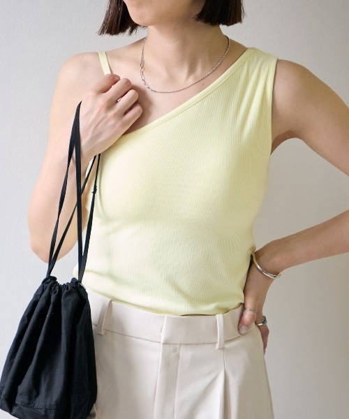 Jean paul gaultier ショルダーベルト付きタンクトップ Jean Paul Gautier” Double belted shoulder designed tank top