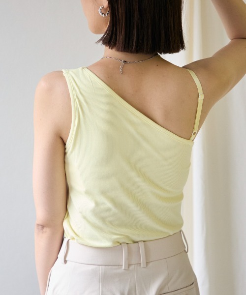 Kijun/キジュン Shirring One Shoulder Top ワンショルダー