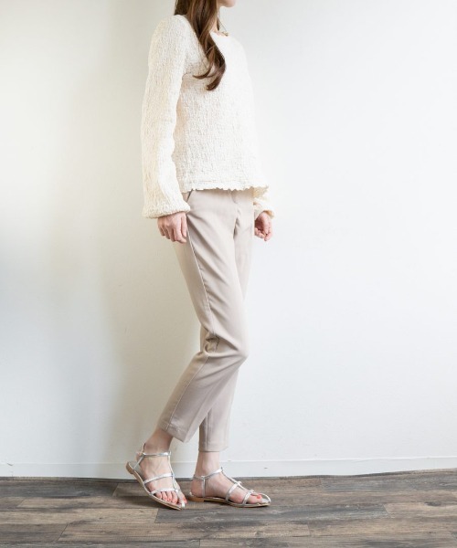 Fabby fabby（ファビィーファビィー）の「ネックベルトストラップフラットサンダル（サンダル・レディース・オフホワイト/ブラック/シルバー・LARGE/SMALL/MEDIUM）」の20枚目の写真