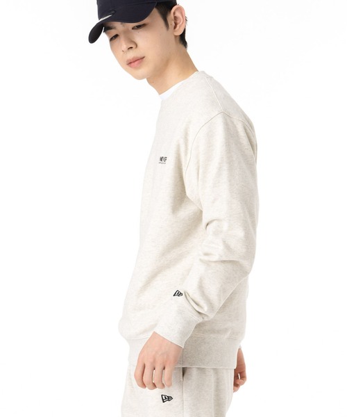 新品未使用　NEW ERA ホワイト トレーナー スウェット　裏起毛 ニューエラ トレーナー スウェット TheOriginロゴ（スウェット