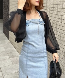 SPIRALGIRL | チェーン付きシアーボレロカーディガン(カーディガン/ボレロ)