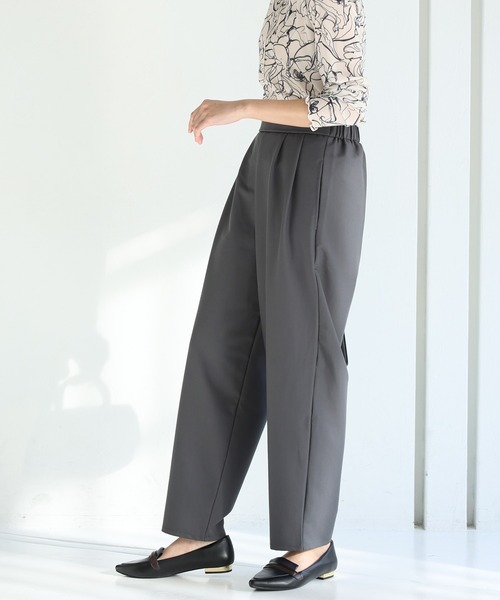 itto...(イット)の「ストレッチツイルカーブパンツ(スラックス・レディース・ブラック/ブラウン/グレー・M)」の5枚目の写真