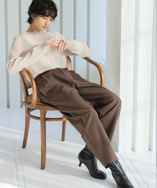 itto...(イット)の「ストレッチツイルカーブパンツ(スラックス・レディース・ブラック/ブラウン/グレー・M)」の20枚目の写真