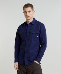 MARINE SLIM SHIRT/シャドーストライプスリムシャツ