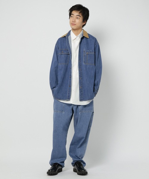 niko and...（ニコアンド）の「ペインターデニムパンツ【niko and ... JEANS 2024AW】（デニムパンツ・メンズ・ブルー/インディゴブルー/ブラウン/ブラック・SMALL/LARGE/MEDIUM）」の12枚目の写真