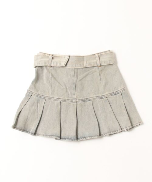 dispark（ディスパーク）の「DISPARK/ベルトデニムプリーツスカ-ト（デニムスカート・レディース・スカイブルー・SMALL/MEDIUM）」の7枚目の写真