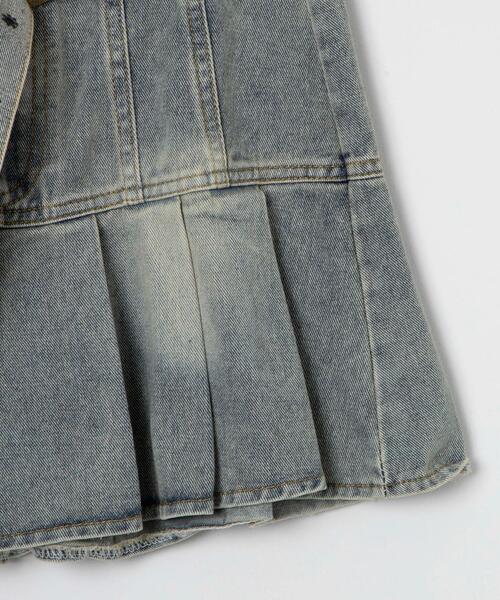 dispark（ディスパーク）の「DISPARK/ベルトデニムプリーツスカ-ト（デニムスカート・レディース・スカイブルー・SMALL/MEDIUM）」の14枚目の写真