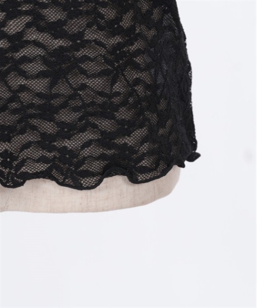 axes femme（アクシーズファム）の「総レース半袖インナー（Tシャツ/カットソー・レディース・ラベンダー/ホワイト/ブラック・FREE）」の18枚目の写真