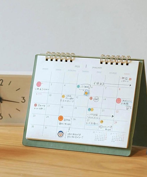 HIGHTIDE（ハイタイド）の「ハイタイド 2025年 カレンダー レプレ カレンダー スケジュール帳 ダイアリー 手帳 卓上（手帳/メモ帳・レディース・カーキ/ライトグレー/ピンク/ダークベージュ/ブルー系その他・FREE）」の22枚目の写真