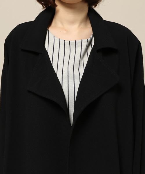 ROSE BUD(ローズバッド)の「(ACHRO)MJ3005 RELAXED FIT COCOON COAT(その他アウター・レディース・ブラック・SMALL)」の5枚目の写真