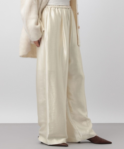 A part by（アパートバイ）の「ブライトイージーパンツ（その他パンツ・レディース・ブラック/アイボリー/ブラウン/ライトブルー/ダークブラウン・FREE）」の9枚目の写真