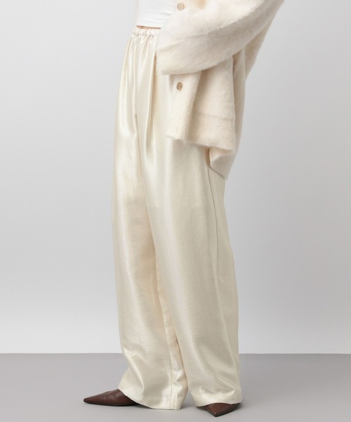 A part by（アパートバイ）の「ブライトイージーパンツ（その他パンツ・レディース・ブラック/アイボリー/ブラウン/ライトブルー/ダークブラウン・FREE）」の10枚目の写真