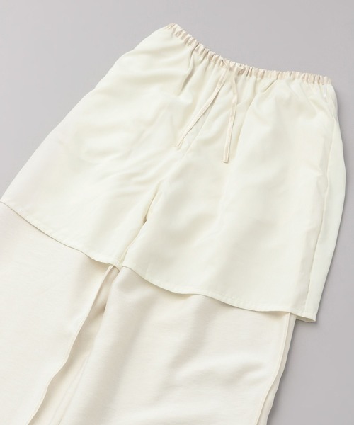 A part by（アパートバイ）の「ブライトイージーパンツ（その他パンツ・レディース・ブラック/アイボリー/ブラウン/ライトブルー/ダークブラウン・FREE）」の12枚目の写真