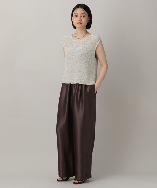 A part by（アパートバイ）の「ブライトイージーパンツ（その他パンツ・レディース・ブラック/アイボリー/ブラウン/ライトブルー/ダークブラウン・FREE）」の18枚目の写真