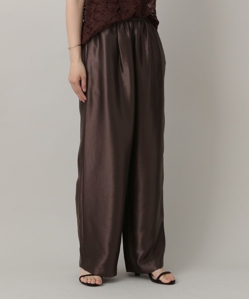 A part by（アパートバイ）の「ブライトイージーパンツ（その他パンツ・レディース・ブラック/アイボリー/ブラウン/ライトブルー/ダークブラウン・FREE）」の20枚目の写真