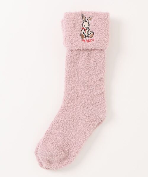 PINK HOUSE（ピンクハウス）の「うさぎワンポイント刺繍ルームソックス