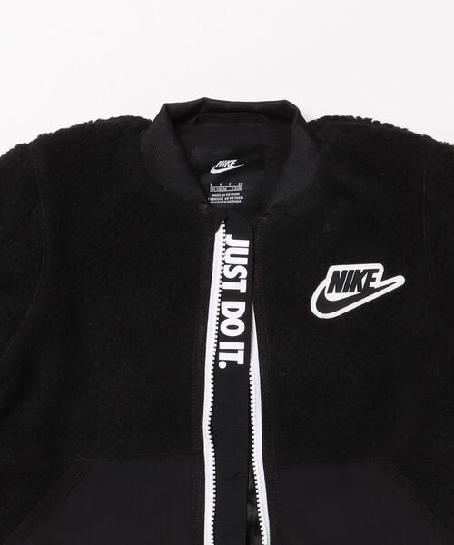 NIKE（ナイキ）の「NIKE NKB NIKE SHERPA BOMBER（ブルゾン・キッズ・ブラック・115cm/110cm/105cm）」の4枚目の写真