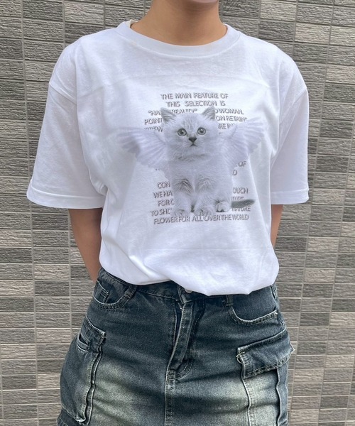 セール】エンジェルキャット半袖Tシャツ（Tシャツ/カットソー