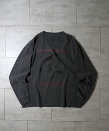 Pigment hard wash long sleeve T-shirt/ピグメント ハードウォッシュ 長袖 Tシャツ/ロンT