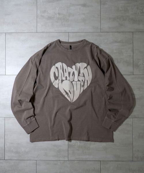 Anytime Songs(エニータイムソングス)の「Pigment hard wash long sleeve T-shirt/ピグメント ハードウォッシュ 長袖 Tシャツ/ロンT(Tシャツ/カットソー・メンズ・ブラック/ブラウン系その他/ブラック系その他2/ブラック系その他/ブラウン系その他2/ブラック系その他3/ブラウン系その他3/モカ・M/L/XL)」の8枚目の写真