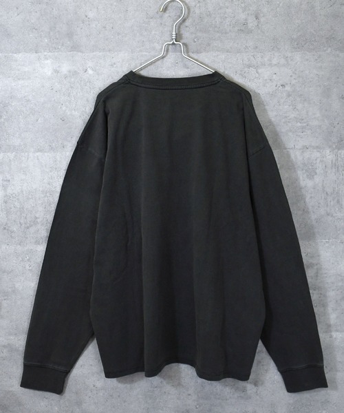 Anytime Songs(エニータイムソングス)の「Pigment hard wash long sleeve T-shirt/ピグメント ハードウォッシュ 長袖 Tシャツ/ロンT(Tシャツ/カットソー・メンズ・ブラック/ブラウン系その他/ブラック系その他2/ブラック系その他/ブラウン系その他2/ブラック系その他3/ブラウン系その他3/モカ・M/L/XL)」の13枚目の写真