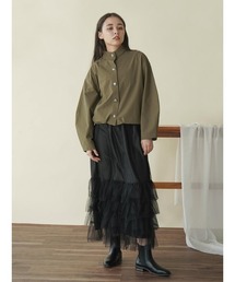 Tulle tiered skirt