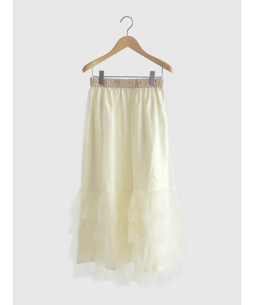 FIKA.（フィーカ）の「Tulle tiered skirt（スカート・レディース・ブラック/アイボリー・MEDIUM）」の9枚目の写真
