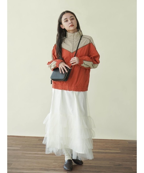 FIKA.（フィーカ）の「Tulle tiered skirt（スカート・レディース・ブラック/アイボリー・MEDIUM）」の3枚目の写真