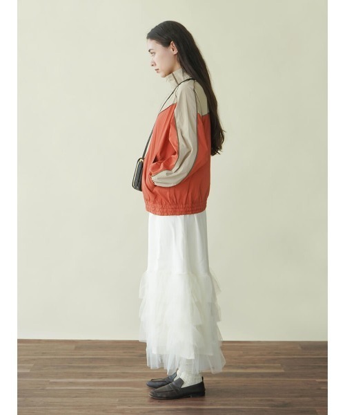 FIKA.（フィーカ）の「Tulle tiered skirt（スカート・レディース・ブラック/アイボリー・MEDIUM）」の5枚目の写真