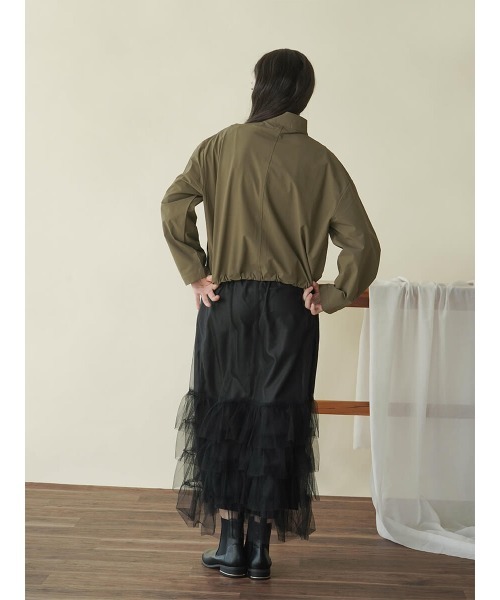 FIKA.（フィーカ）の「Tulle tiered skirt（スカート・レディース・ブラック/アイボリー・MEDIUM）」の11枚目の写真