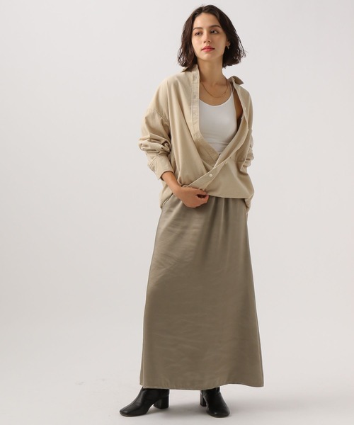 BAYFLOW（ベイフロー）の「[カシュクール可能]2WAYコーデュロイシャツ（シャツ/ブラウス・レディース・グレー/ブルー/ピンク/サンドベージュ・SMALL/MEDIUM）」の10枚目の写真