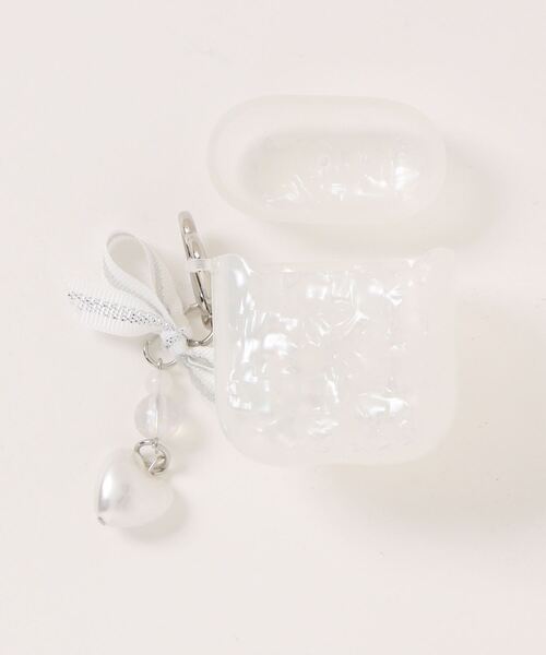 Mayree（メイリー）の「【float】ホワイトデザイン ハート パール エアポッズ/エアポッズプロ ケース カバー【AirPods 第1世代/第2世代/第3世代/pro/pro2】（ヘッドフォン/イヤホン・レディース・その他2/その他1・D/C/B/A）」の8枚目の写真